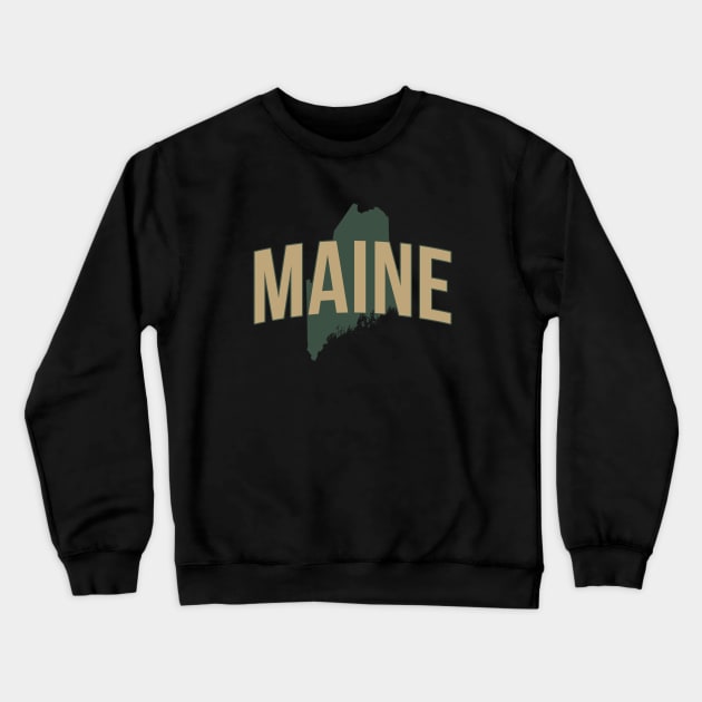 Maine State Crewneck Sweatshirt by Novel_Designs